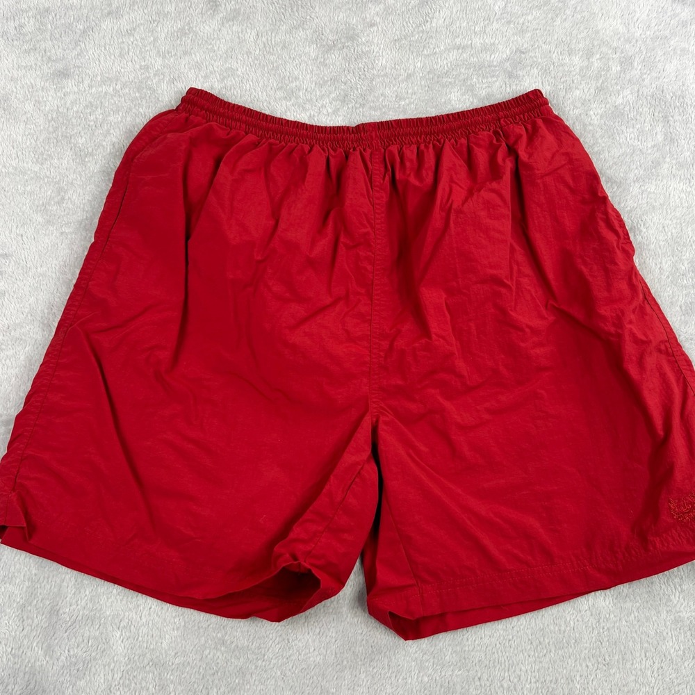 Princess Cruises Nylon Swim Trunks XL Red Kids Vacation Beach Mesh Lined Shorts